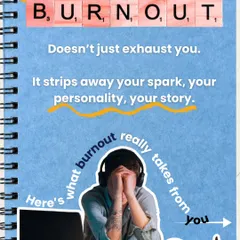 Burnout doesn't just exhaust you; it strips away your spark and your story. Re-engage with your creative side to fight back against the drain of routine.