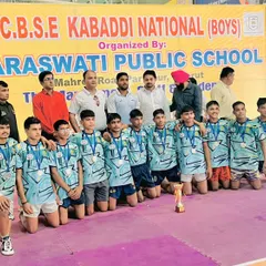 My team as the runner-up at the CBSE Kabaddi National tournament. Competing and succeeding at the national level is what we train for.