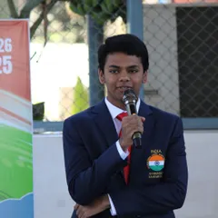 We were honored to have international swimmer Niranjan B Karthik, a former student, speak to our little champions. His journey is an inspiration to our entire community.