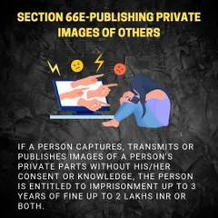This post explains Section 66E of the IT Act. Publishing or sharing someone's private images without their consent is a serious crime with penalties including imprisonment and a significant fine. Know your rights against this violation of privacy.