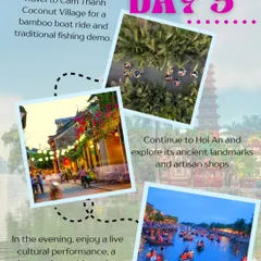 A peek into Day 3 of our Vietnam art adventure. We combine cultural immersion, like a bamboo boat ride in Cam Thanh, with exploring the artisan shops of Hoi An, ending the day with a traditional dinner and lantern boat ride.