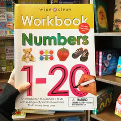 This "Workbook Numbers 1-20" is perfect for little ones learning to count. The wipe clean pages and included pen make it a reusable and interactive tool for introducing numbers in a playful way.