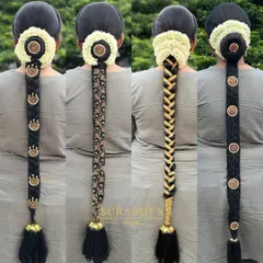 A South Indian bride's look is incomplete without the perfect hairstyle. In my course, you will master over 20 traditional and modern hairstyles, including intricate bridal braids like these.