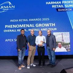 We were honored to receive the 'Phenomenal Growth' award at the Harman Professional Retail Summit. This recognition from an industry leader like Harman is a testament to our team's commitment to excellence in AV system design, installation, and live event support.