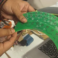 You can't be more proud! An eighth grader, Praganya, designed this custom PCB for a sensor array and had it fabricated. This is the kind of initiative and skill we love to see and support in our young engineers.