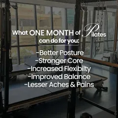 Curious about what's possible? In just one month of consistent practice, you can experience transformative benefits like better posture, a stronger core, increased flexibility, and fewer aches. This is what happens when you commit to the flow.