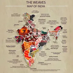 On National Handloom Day, I celebrate the art that is the breath of Indian tradition. This map shows the rich diversity of weaves across India, the heritage I am proud to be a part of.