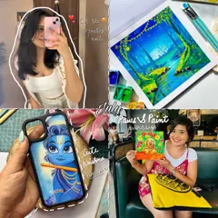 Here's a look at my July. It was a busy month with a cute Krishna phone cover commission, a "Paws & Paint" workshop I attended, and some beautiful new paintings.