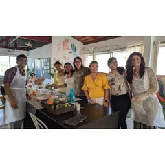 The best part of my job is the people I meet. This is a snapshot of a happy group after a fulfilling session, proudly standing together in our creative space. It's a perfect activity for friends or corporate teams.