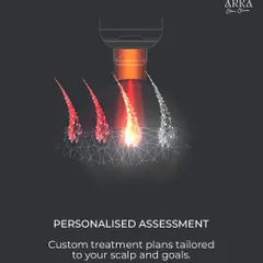 The first step is always a personalized assessment. We analyze your scalp and hair to create a custom treatment plan tailored to your goals.