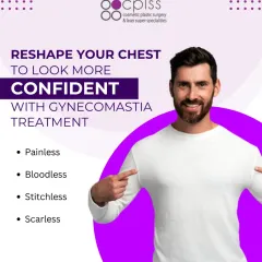 I have developed a specialized gynecomastia treatment that is painless, bloodless, stitchless, and scarless. My goal is to create a naturally masculine chest contour, helping you regain comfort and confidence in your own body.