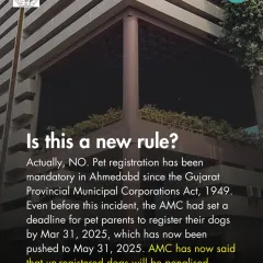 Is this a new rule? We clarify that pet registration has been mandatory in Ahmedabad since 1949 and explain the updated deadlines and penalties for non-compliance.