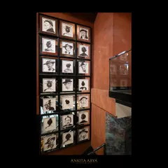 A gallery wall of custom portrait artworks I created for Shanghigh. Each portrait is done in a whimsical, illustrative style, adding character and a unique narrative to the restaurant's interior.