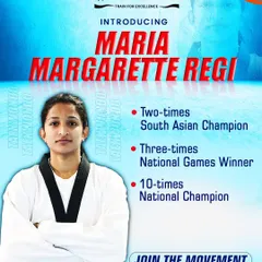 Meet Maria Margerette Regi, a true powerhouse of Indian Taekwondo. As a ten-time National Champion and two-time South Asian Champion, she is an inspiration to every athlete who walks through our doors.