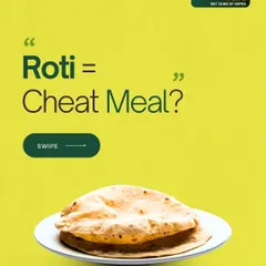 Roti = Cheat Meal? This post questions how our simple, real food became demonized. Let's go back to eating, not labeling our food.