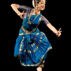 The sheer joy of Kuchipudi is in its blend of grace and power. This is a moment of flight from my recital at the Nishagandhi Dance Festival, capturing the dynamic energy that makes this art form so vibrant and alive.