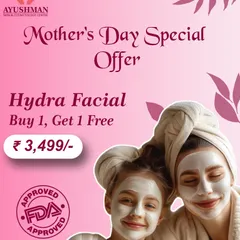 A perfect Mother's Day gift for mom and you. This special offer included a "Buy 1, Get 1 Free" deal on our FDA-approved HydraFacial, because great skin is a gift worth sharing.