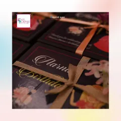 For darling Aarna's 5th birthday, I had the opportunity to design these princess-themed return gift boxes. Each custom party favor was personalized to match the celebration's enchanting Disney princess theme, creating a memorable keepsake for her little guests.