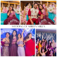 A collage from the wedding of actress Shireen Mirza. We choreographed multiple family performances, creating moments of laughter, tears, and unforgettable memories.