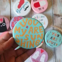 "You are my sunshine." Our collection of quirky, hand-painted wooden magnets is perfect for spreading a little joy and love.