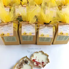 My Urli candles packaged as corporate Diwali gifts for V2Gifts, showcasing the custom branding and festive presentation.