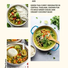 Creamy, spicy, and authentically Thai. Our Green Thai Curry, with its bold chili flavor and rich coconut base, is a dish that proves one bowl is never enough.