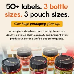 Our packaging glow-up involved over 50 new labels and multiple bottle sizes. This visual overhaul unified our brand identity and helped our products stand out on the shelf, a huge milestone for us.