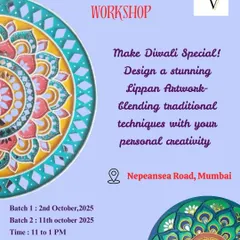 Explore traditional Indian art with my Lippan Art workshop, perfect for a Diwali celebration. Kids learn to blend traditional techniques with their own creativity to design a stunning piece of mud and mirror work.