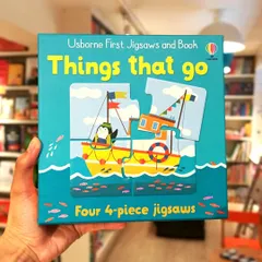 This 'Things that Go' 4-piece jigsaw puzzle is great for developing problem-solving skills in young children while they have fun.