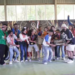 The champions of Spectra 2025! After two months of hard work, the Hip Hop Shiva Batch emerged victorious. A moment of pure joy and celebration for the whole crew.