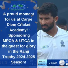 A proud moment for us as we sponsor both MPCA and UTCA in their quest for glory in the Ranji Trophy season. We are committed to supporting cricket at the highest level.