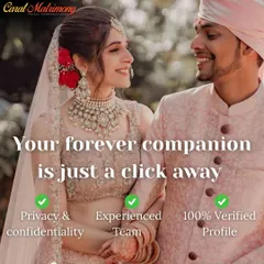 Your search for a life partner is a significant journey, and we ensure it is safe and secure. We offer complete privacy, a highly experienced team, and a database of 100% verified profiles for your peace of mind.