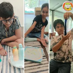 More scenes from our workshop at Flourish School, where students got to try everything from making lava lamps to creating their own slime.