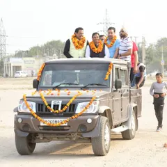 The arrival of our esteemed guests for the tournament, showcasing the strong support for kabaddi in our community.