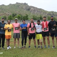 We are a team that conquers challenges together. Here's our crew looking strong and happy after tackling the tough BMF Ultra trail race, with several members completing their very first trail run.