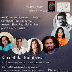 An announcement for the Karnataka Kalotsava, an art camp where I participated alongside 15 other talented Karnataka artists.