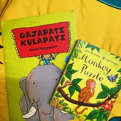 Two childhood favorites, 'Gajapati Kulapati' and 'Monkey Puzzle'. These classic, funny, and heartwarming stories are always a hit with our little audience.