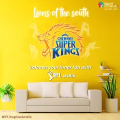 For the roaring lions from Chennai, the Yellow Brigade. I'm celebrating the unmatchable Chennai Super Kings. Unleash your inner fan with an IPL-inspired wall that shows your support for the #YellowArmy.