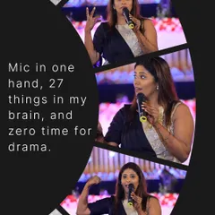 This is the reality of organizing a large scale festival. With a mic in one hand and a million details in my head, I am on the floor making sure every single element, from the lighting to the final bow, is executed perfectly.