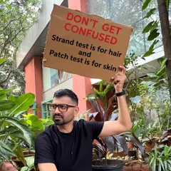 A simple but vital reminder for all stylists. Don't get confused: a strand test is for checking hair color results and integrity, while a patch test is for checking skin sensitivity to the color.