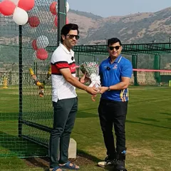 Our coaching staff honored to welcome Pravin Tambe at the opening of the SPJ-Pravin Tambe Cricket Academy.