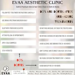 A comprehensive guide to the do's and don'ts after general anti-aging treatments. Following these instructions carefully is key to achieving the best possible results and ensuring a smooth recovery.