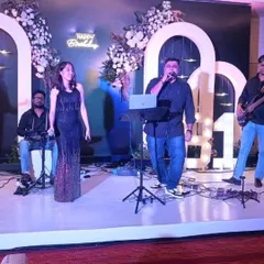 Here is our versatile live band in action at a birthday party. We feature a dynamic mix of male and female vocalists, backed by professional keyboardists, guitarists, and drummers, ready to perform Bollywood hits and classic tunes to suit your event's mood.