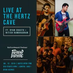 The poster for my all-original set at The Hertz Cave, a very special house gig.