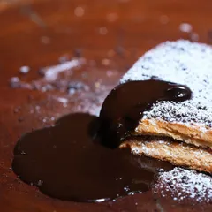 This is my 100% vegan Chocolate French Toast. It’s the ultimate guilt-free indulgence, with warm, decadent chocolate sauce over perfectly crisp toast. It’s pure comfort on a plate.