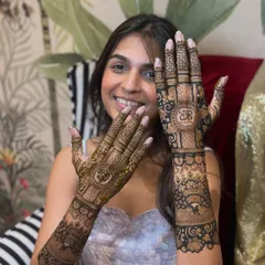 A true love story! This bride and groom were childhood sweethearts, so we included their school logo, the skylines of cities they've lived in, and even their favorite football team.