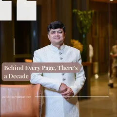 "Behind Every Page, There's a Decade." This quote reflects the years of research, fieldwork, and inner sadhana that have gone into creating my reports. They are not just documents, but blueprints for people's lives.