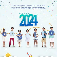 A New Year's greeting from our students. Our message is to thread your life with the beads of knowledge and creativity, reflecting the core philosophy of using the abacus to build essential life skills.