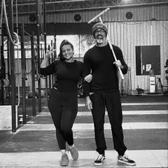With my coach, who helped me get back to running. Having the right support system is crucial, especially when you're overcoming self doubt. I provide that same support for my clients.