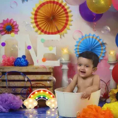 Pure happiness in a tub. These splash photos are always so full of life and laughter.